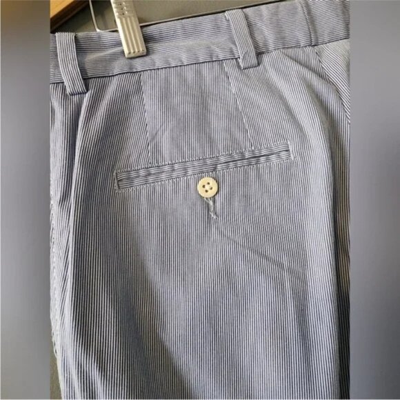 Saks Fifth Avenue NWT Blue Corded Pants Sz 30 - Picture 3 of 5